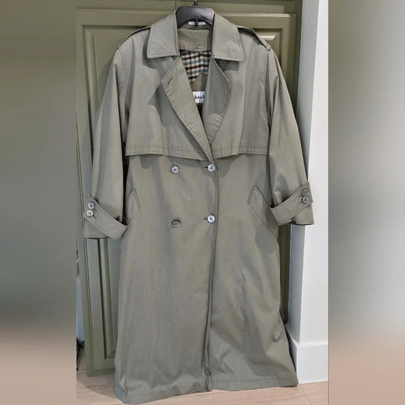 Vintage John Weitz mens trench coat - Picture 1 of 8